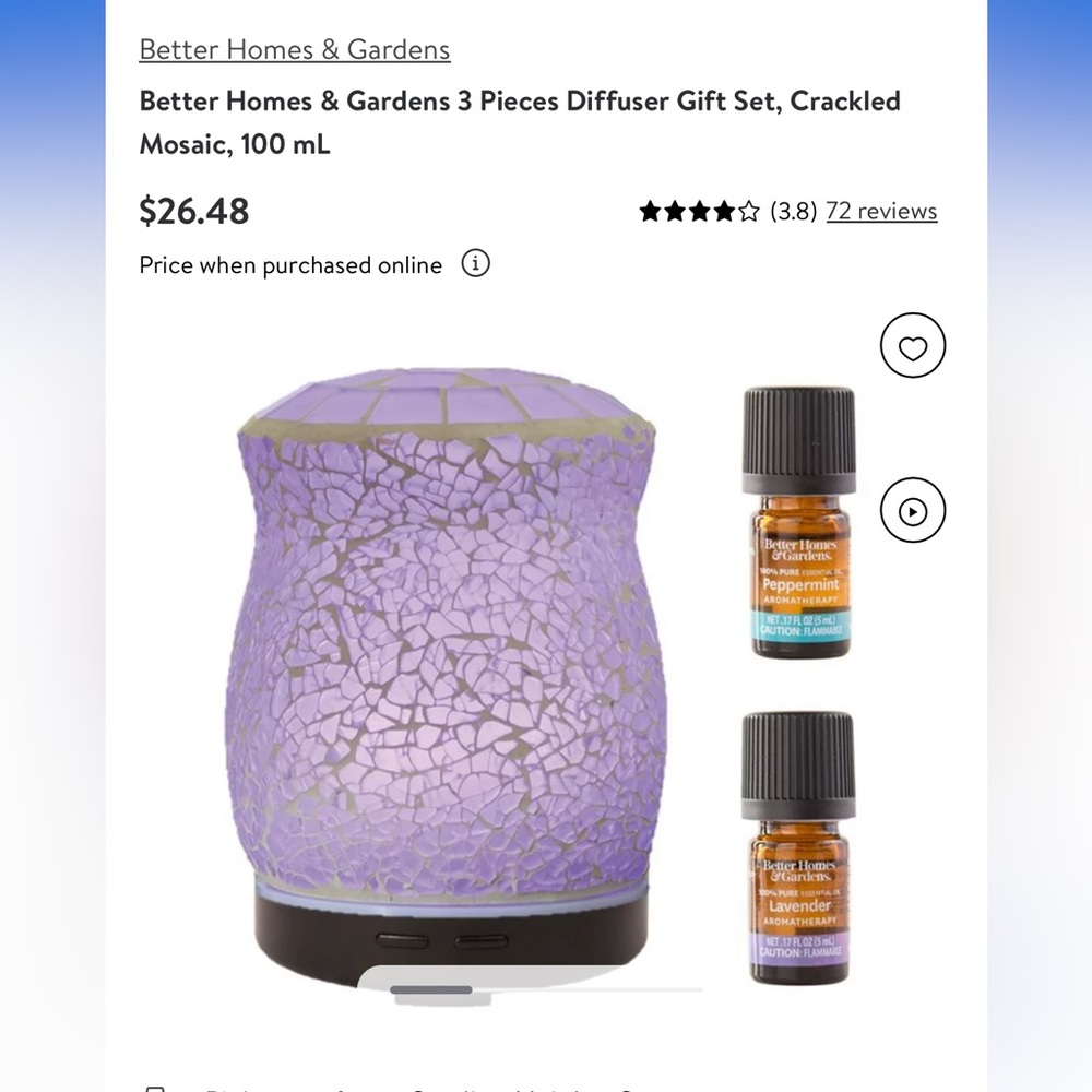 Better Homes & Garden Crackled Mosaic Diffuser